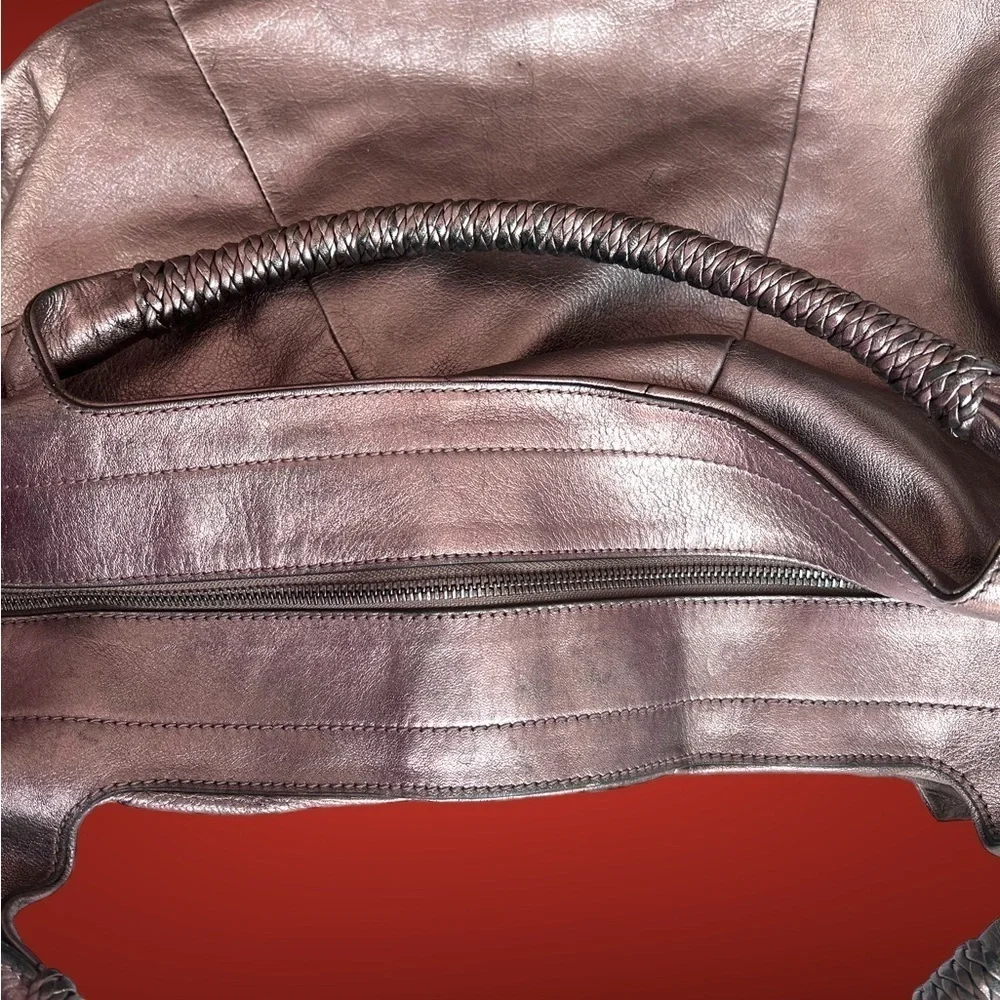 Large Platinum Ferragamo Tote